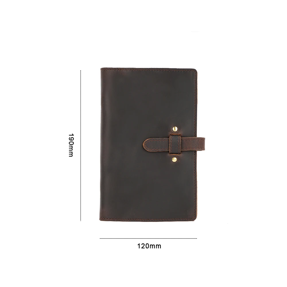 Coffee Personal A6 Handnote, винтажный блокнот из натуральной кожи, А5, личный А6, А7, Дневник для путешествий, дневник, планировщик, блокнот, для школы, подарок на день рождения - Цвет: Coffee Personal A6