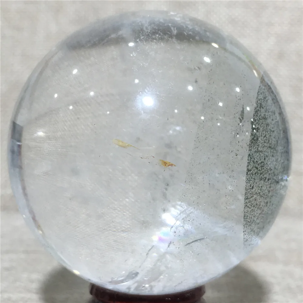 

Natural Ball Garden Quartz Crystal Gift Home Furnishing Wedding Decoration Point Ghost Stone Gem Globe Reiki Healing Sphere