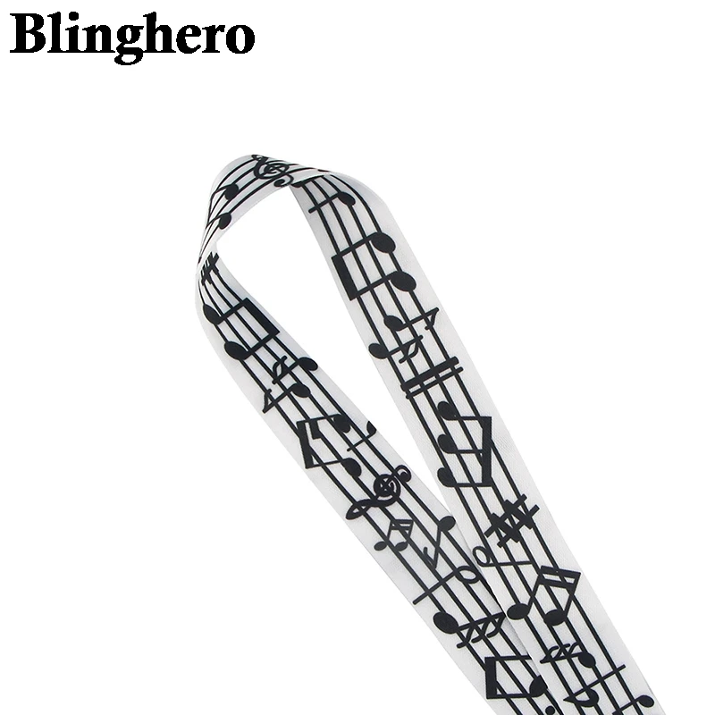 CA1357 музыкальные нотки ремешок брелок с застежкой для ключей значки бирка ID