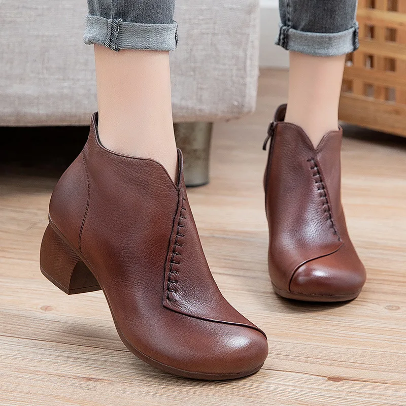 

New Boots Women New Round Women's Autumn Boots 2021 Party Brand Women Shoes Round Casual Woman Shoes