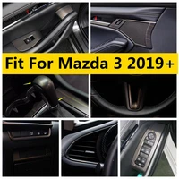 for mazda 3 2019 2022 left center control panel gear shift head handle bowl air ac vent window lift cover trim accessories