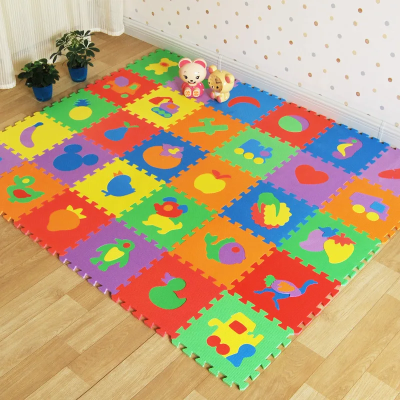 Спальня пенопластовая сборка пазл с животными коврик для лазания 10 милых