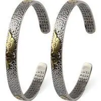 

999 Pure Silver Bracelet Men's Retro Handmade Silver Accessories Xiangyun Sterling Silver Bracelet Trendy Men's Personality Hear