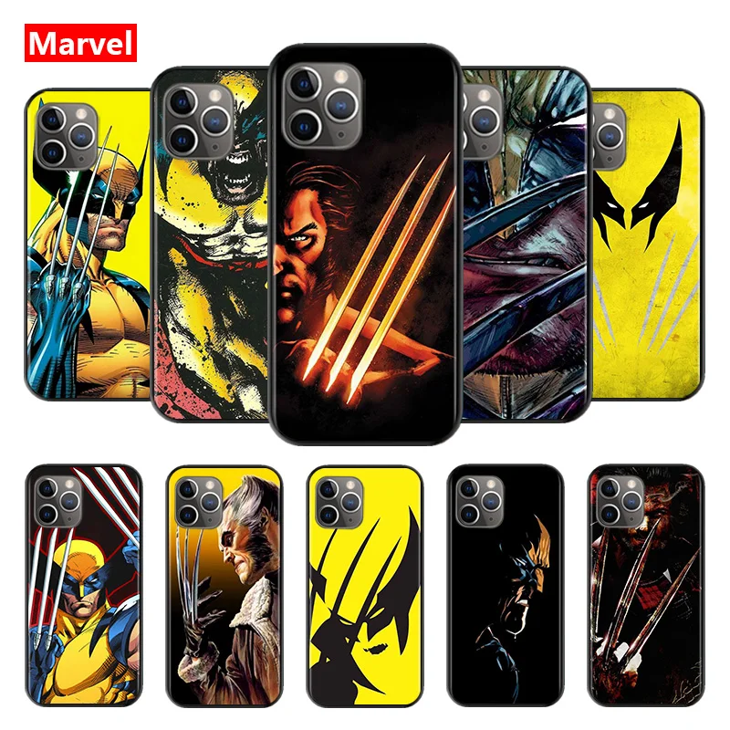 

Marvel Avengers Wolverine Super Hero For Apple iPhone 12 11 XS Pro Max Mini XR X 8 7 6 6S Plus 5 SE Soft TPU Silicone Phone Case