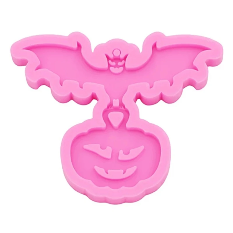 

Shiny Pumpkin Bat Epoxy Resin Mold Keychain Pendant Silicone Mould DIY Crafts Jewelry Necklace Earring Clay Polymer Mold