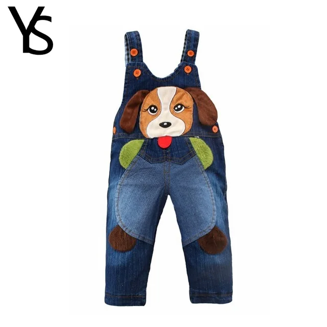9M-24M Baby Girl Clothing Bebe Boy Overalls Animal Cow Long Pants Cartoon Kwaii Jumpsuit Denim Jeans Rompers Toddler Clothes
