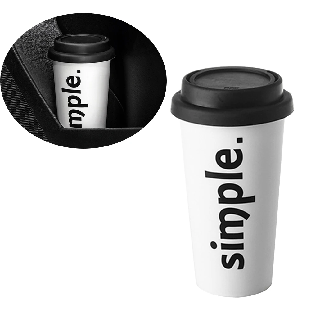 1 Pc Trash Can With Lid Plastic Water Cup Shape Wastepaper Basket Garbage Storage Container Rubbish Bin For Office Car Home |