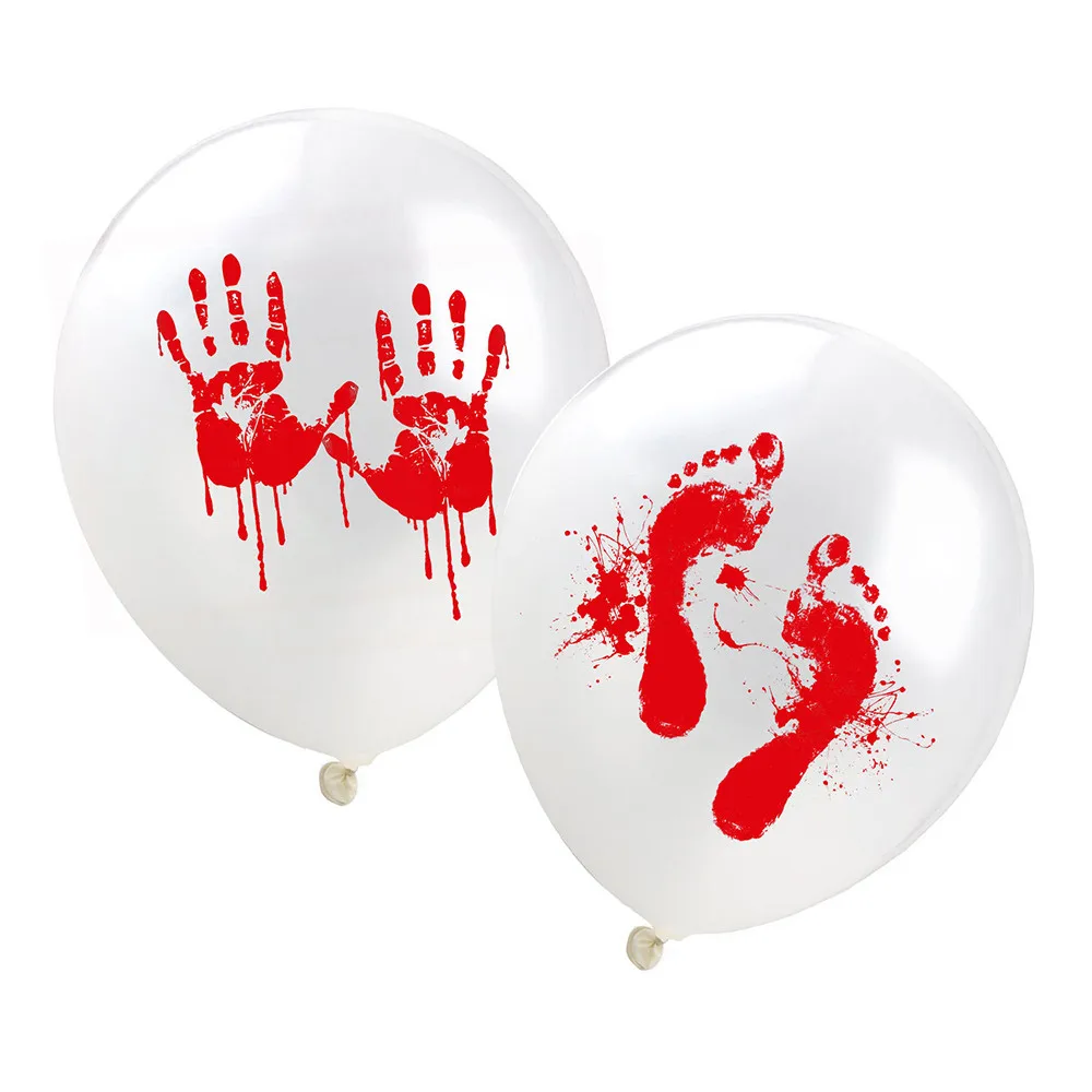 Хэллоуин ужас вечерние брызги крови Handprint кровавый принт день рождения украшения