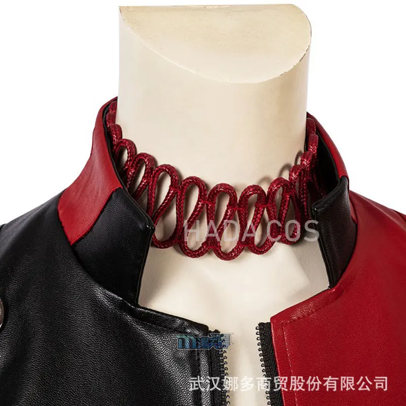 Костюм Харли из супергероя Квинна для косплея жакет искусственной кожи Джокера