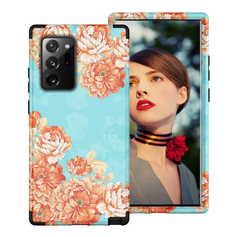 Для Samsung s9 s10 note10 Plus note8 note9 note20Ultra Маргаритка цветок спереди и сзади 360 чехол для