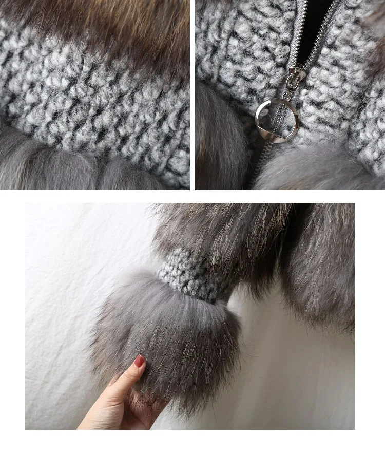 winter jacket women parka real fur coat natural raccoon fur collar woolen coat bomber jacket korean streetwear new