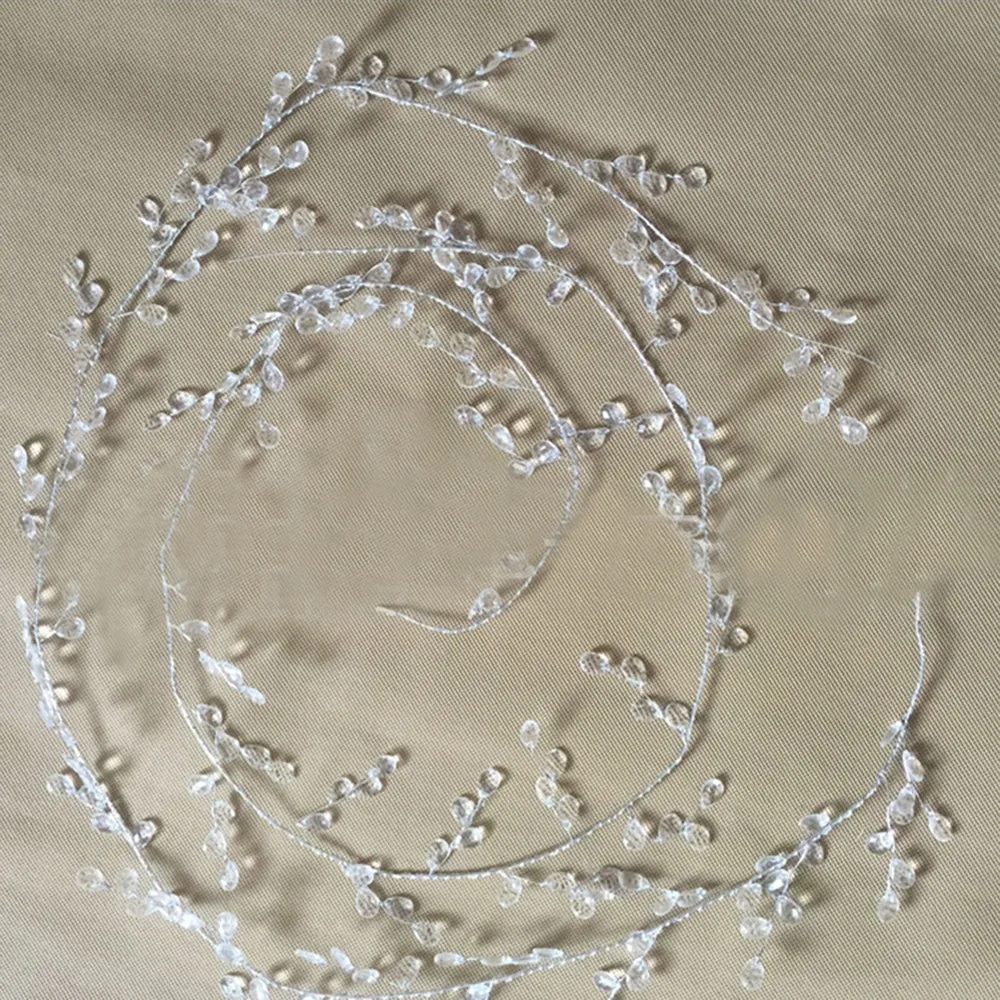 100 см Акриловые Хрустальные Бусины занавеска гирлянда свадебные украшения
