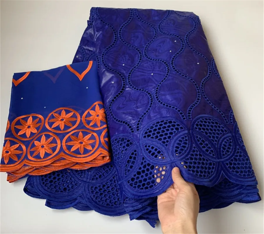 7 ярдов нигерийская кружевная ткань 2020 Высококачественная Африканская
