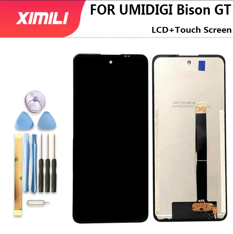 100% Оригинальный ЖК-дисплей UMIDIGI BISON GT + дигитайзер сенсорного экрана протестированный ЖК-экран стеклянная панель для замены BISON GT + Инструменты