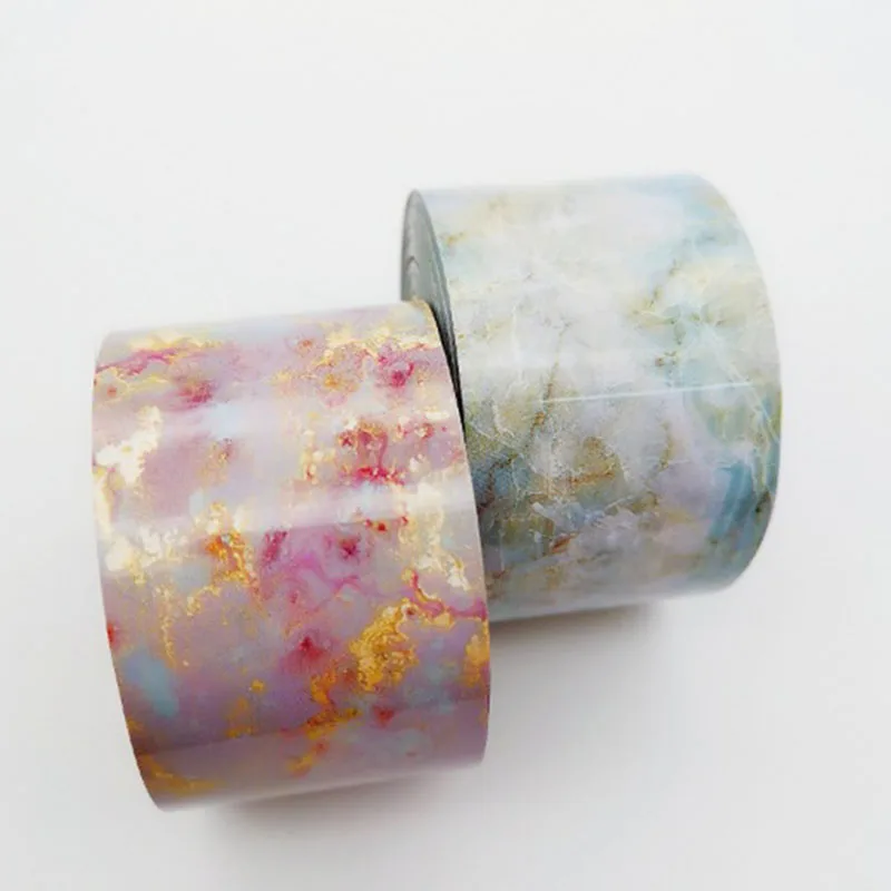 100 м/рулон Мрамор ногтей Фольга s передачи Бумага ногтевое искусство Переводные