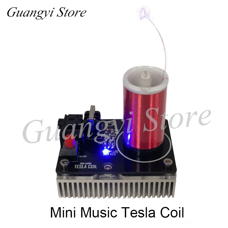 New Mini Music Tesla Coil Spacing Light Ignition Red and Black Matching | Бытовая техника