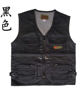 WAISTCOAT Мужские повседневные хлопковые жилеты размера плюс, мужские осенние жилеты, мужские весенние жилеты Chaleco Abrigo Manteau Arriba Chaqueta - Цвет: WAISTCOAT