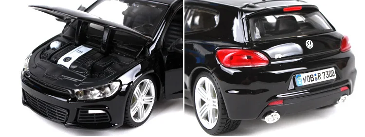Изысканная серия 1:24 Scirocco R модель сплава, моделирование литья под давлением Расширенная коллекция и Подарочное украшение