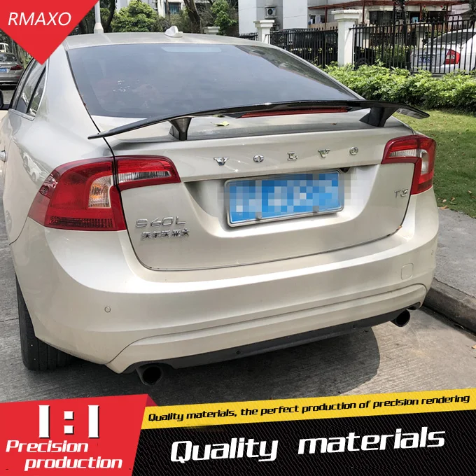 Спойлер для Volvo S60 2008 2018 S90 высококачественный спойлер из АБС материала заднее