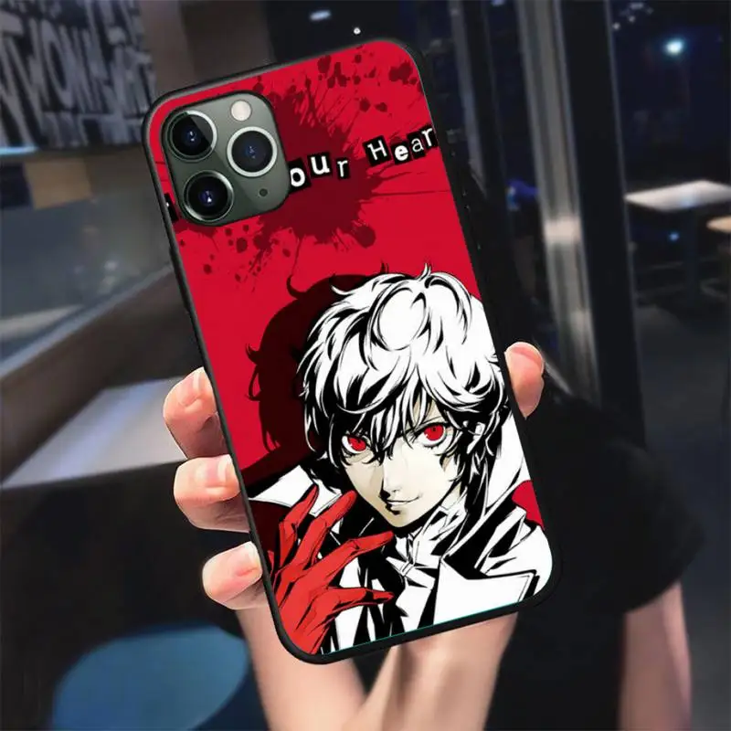 

game P5 PERSONA Phone Case For iphone 7 8 plus x xr xs 11 12 mini pro max black soft nax fundas cover