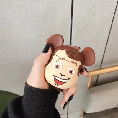 AD-48 История игрушек брелок Apple AirPods брелок мультфильм творческий подарок для Беспроводной наушников чехол силиконовый чехол - Цвет: AD-48