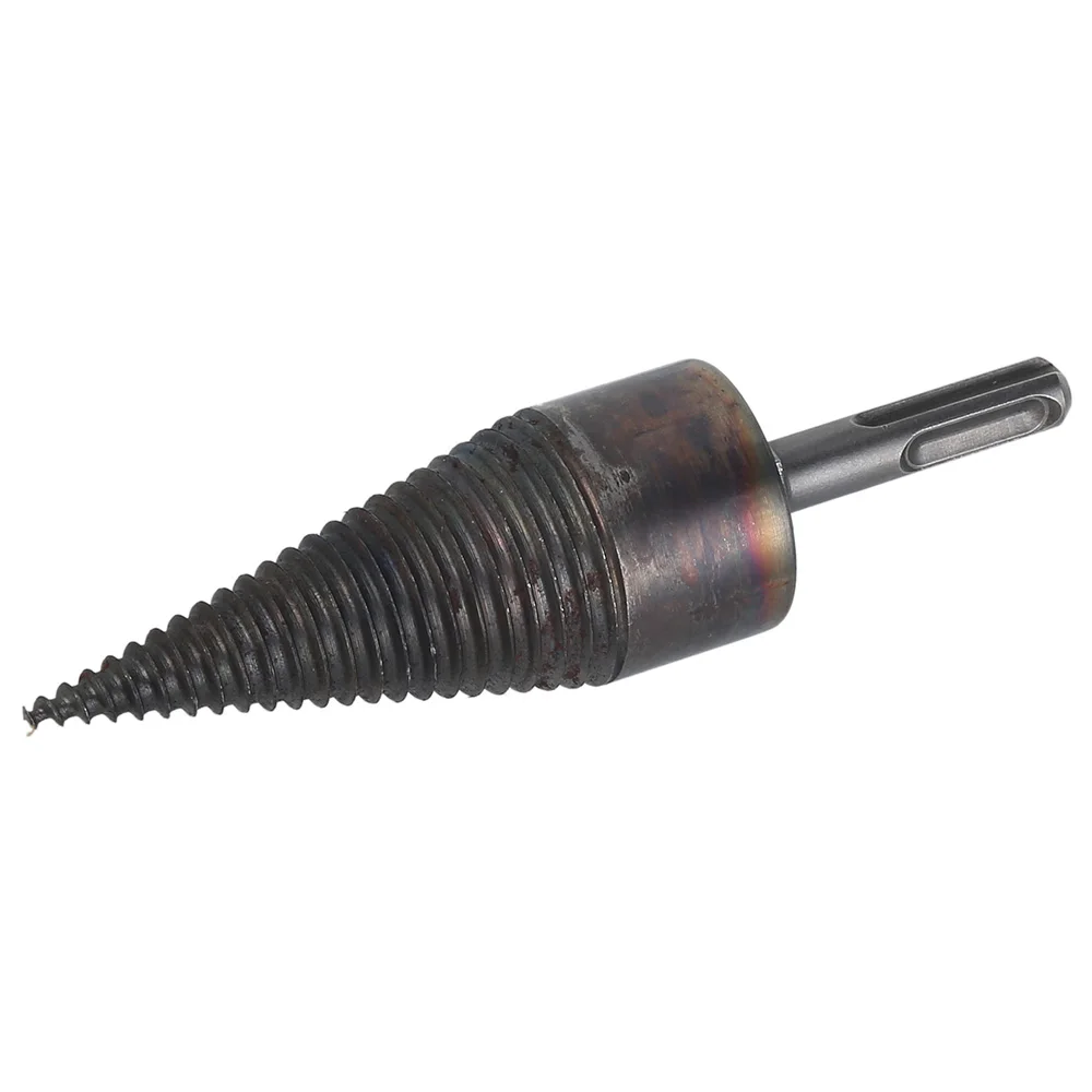 

38mm HCS Firewood Splitter Drill Bit Round/Hex/Square Shank Wood Split Cone Drill Bit Woodworking Tools Firewood Machine Drill