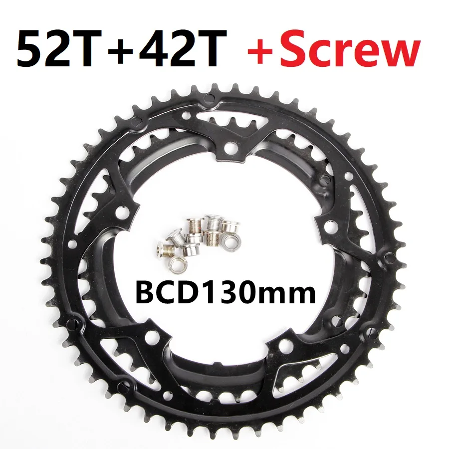 Шоссейный велосипед складной передняя Звездочка 130BCD 52 т 42 один двойной цепи