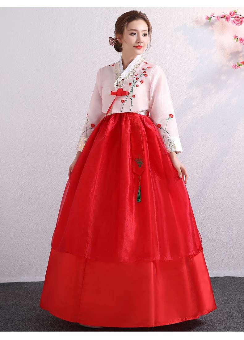 Детский традиционный костюм в Корейском стиле этническое платье Hanbok для девочек