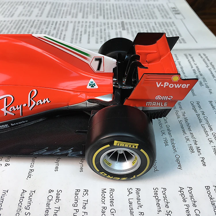 Bburago 1:18 1/18 Ferrari SF71 H Kimi · Raikkonen No7 Формула 1 F1 гоночный автомобиль Транспортное средство литье под давлением дисплей Модель Игрушки для мальчиков детей