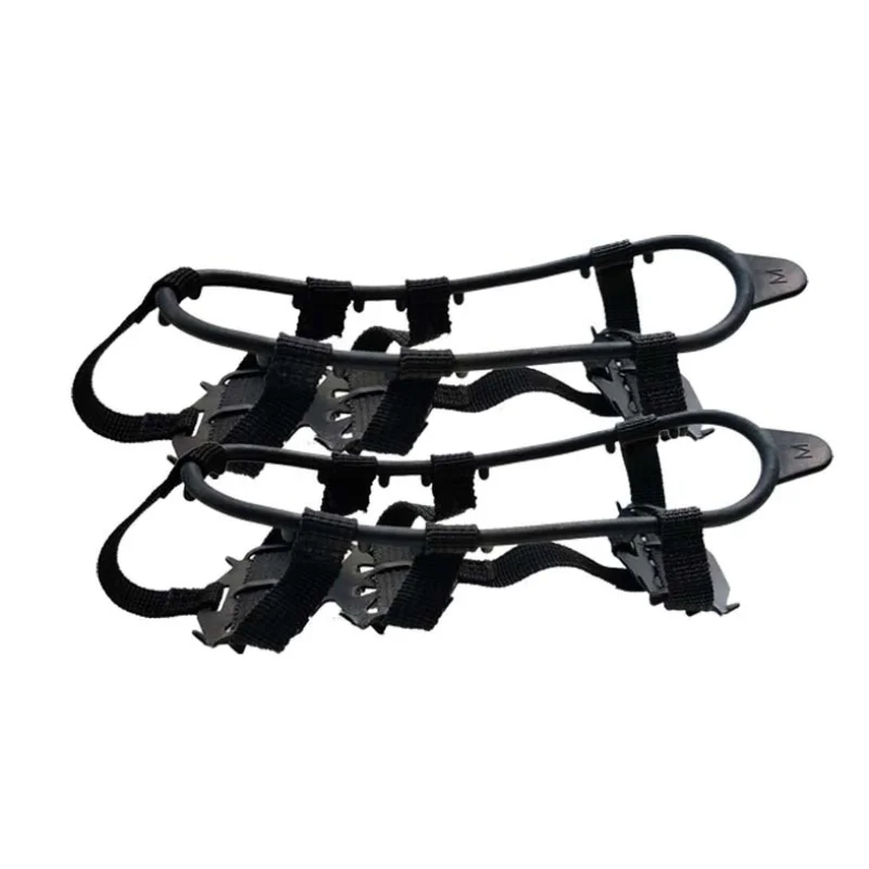 24 зубца захват для льда обувь женщин мужчин Нескользящие скобы шипы зажимы снега