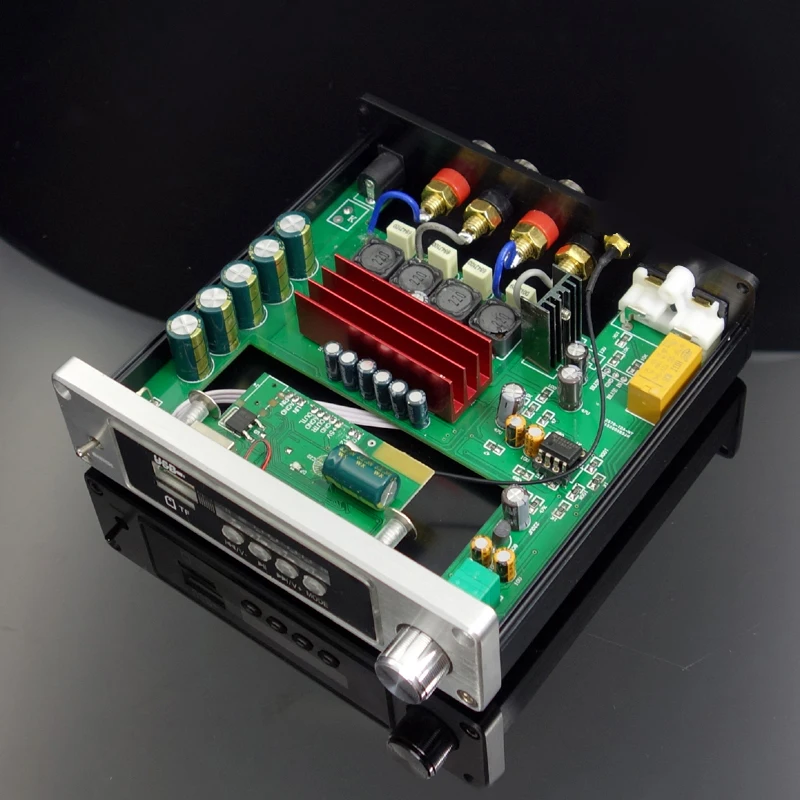 100 Вт* 2 MP3 Bluetooth плеер TPA3116D2* 2 усилитель HiFi DAC hifi аудио плеер SD TF карта USB вход
