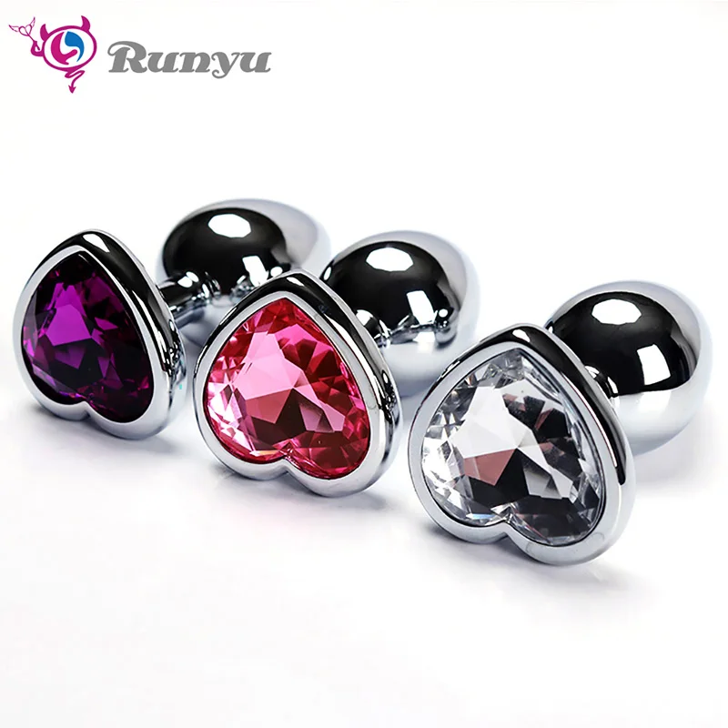 Анальные бусины хрустальные ювелирные изделия сердце анальный стимулятор