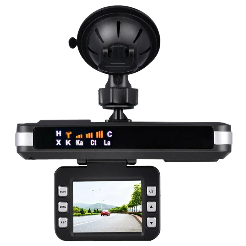 radar detector car dvr 2 in 1 dashboard camera 2 0 inch lcd display 720p hd car security dash cam video recorder speed detect free global shipping