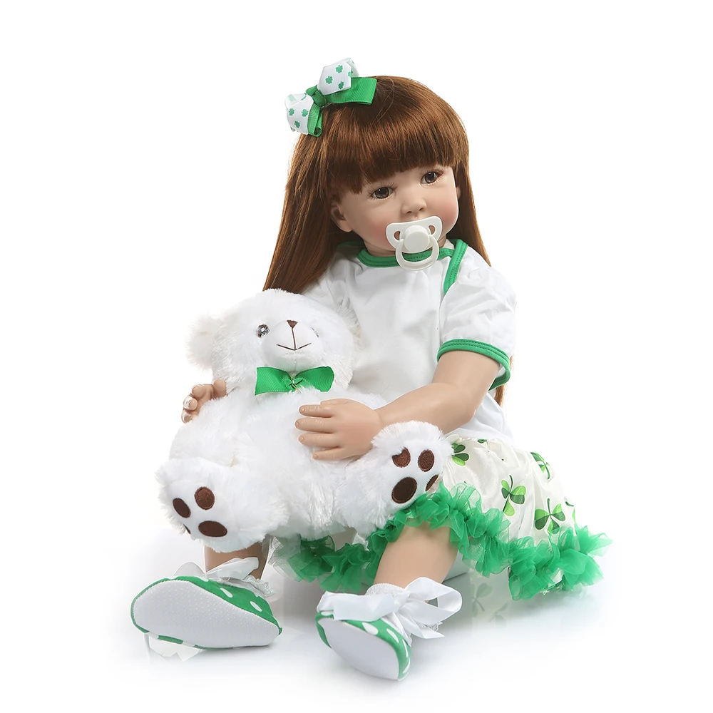 Кукла реборн силиконовая Реалистичная кукла из винила и полипропилена 24 дюйма с