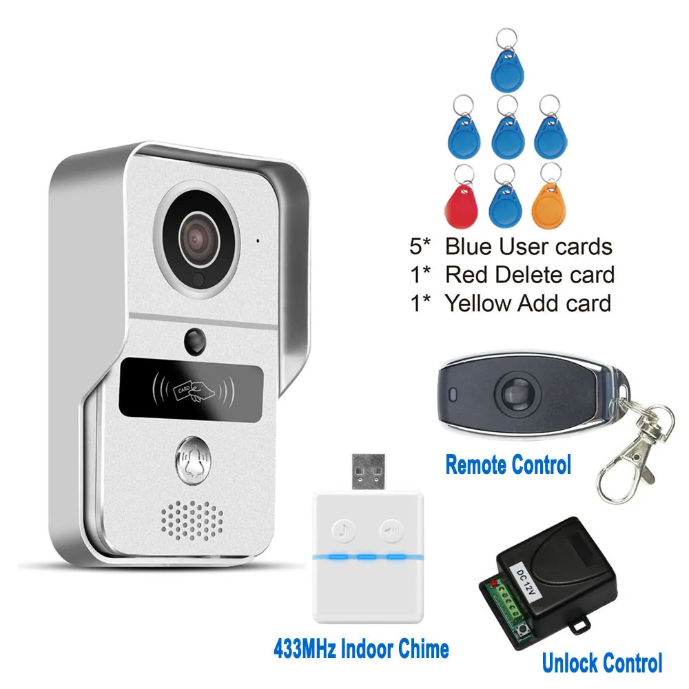 

2MP 1080P ID Card Access Control WIFI Doorbell Intercom System