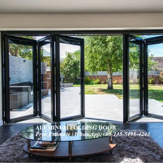 Энергосберегающие Многослойные алюминиевые складные двери внутренняя