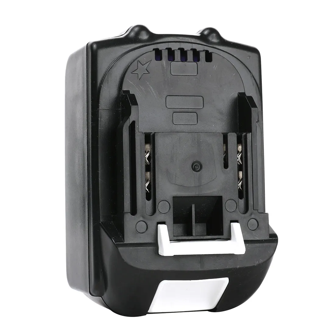 Бесщеточный аккумуляторный ударный гайковерт 1/2 дюйма с возможностью зарядки, совместимый с 2 литий-ионными аккумуляторами 18 В и возможностью одного заряда.