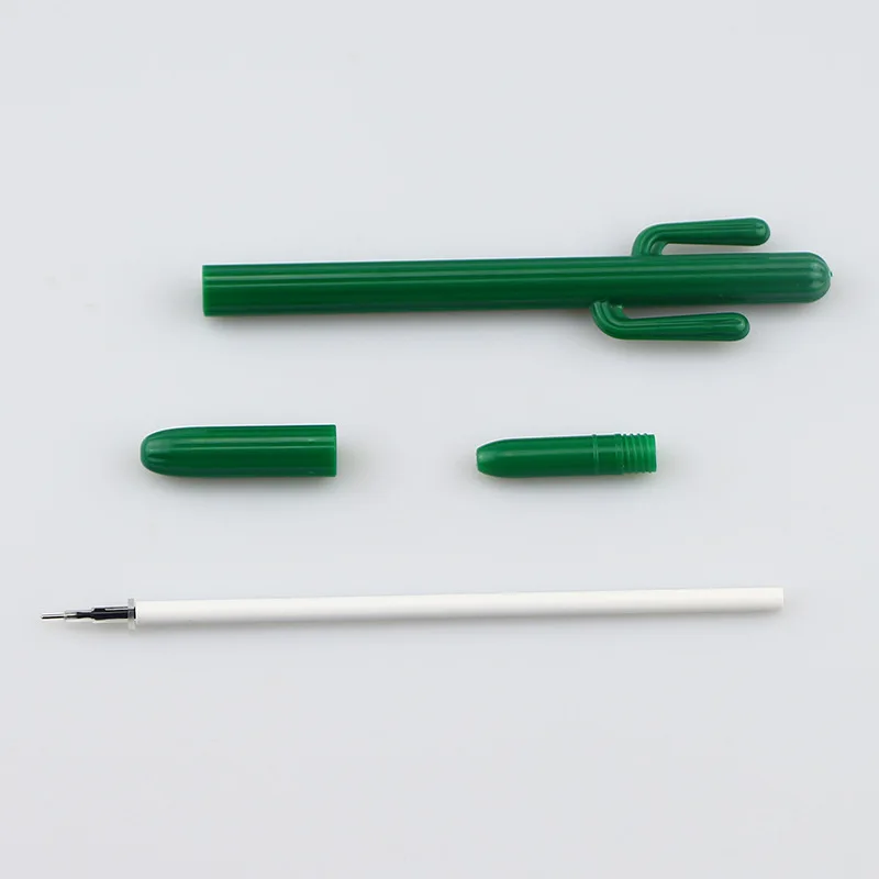 3 шт. гелевая ручка с кактусами 0 5 мм шариковые ручки черного цвета канцелярские