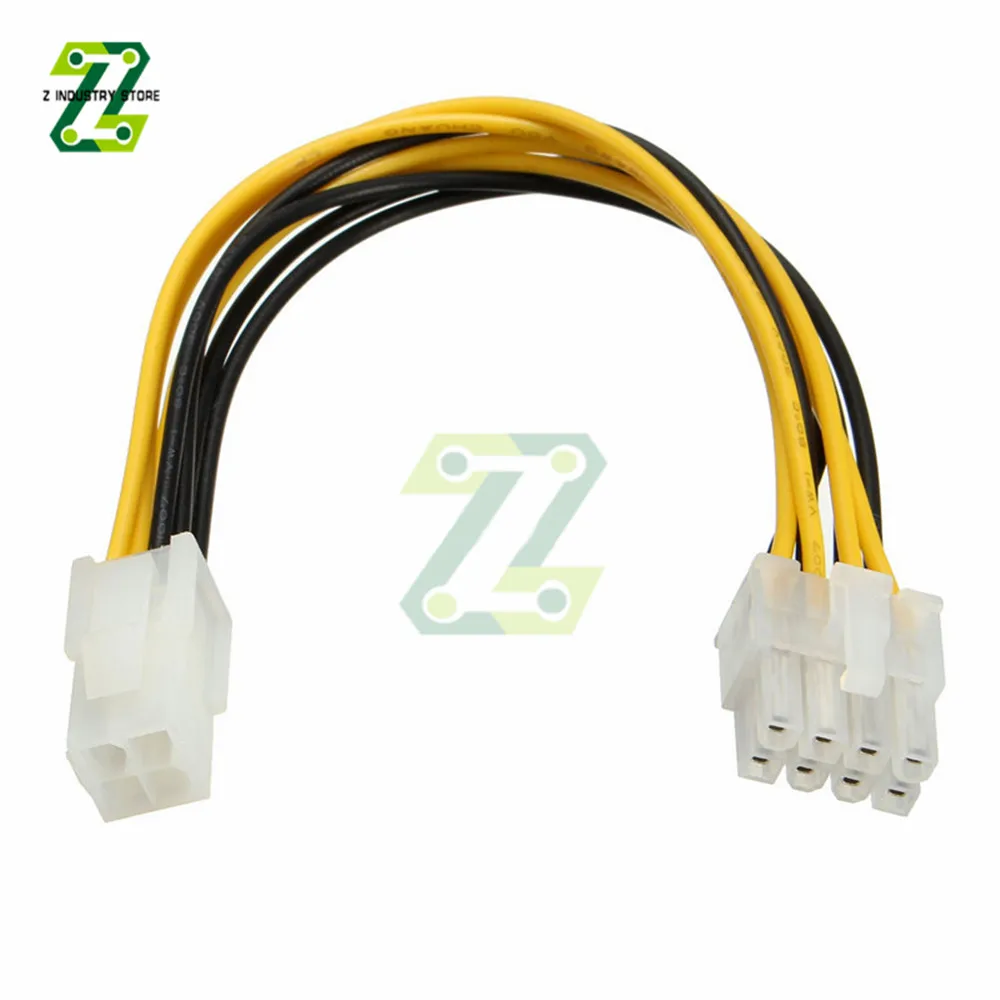 20 см 4-контактный разъем на 8-контактный Штекер кабель-преобразователь питания