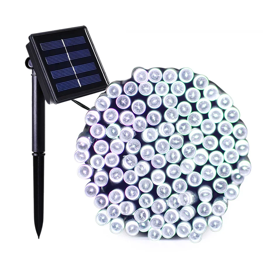 12/22/32/52M Outdoor Solar LED Fairy String Light 8 Function Garland For Garden Patio Xmas Wedding Holiday | Лампы и освещение