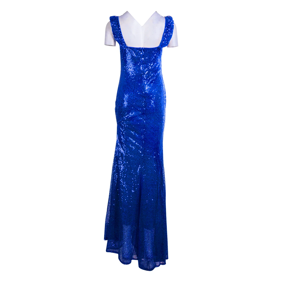 Women's Formal Long Dresses Off-Shoulder Sleeveless High Waist Sparkling Dress Wedding Evening Party Ball Prom Gown