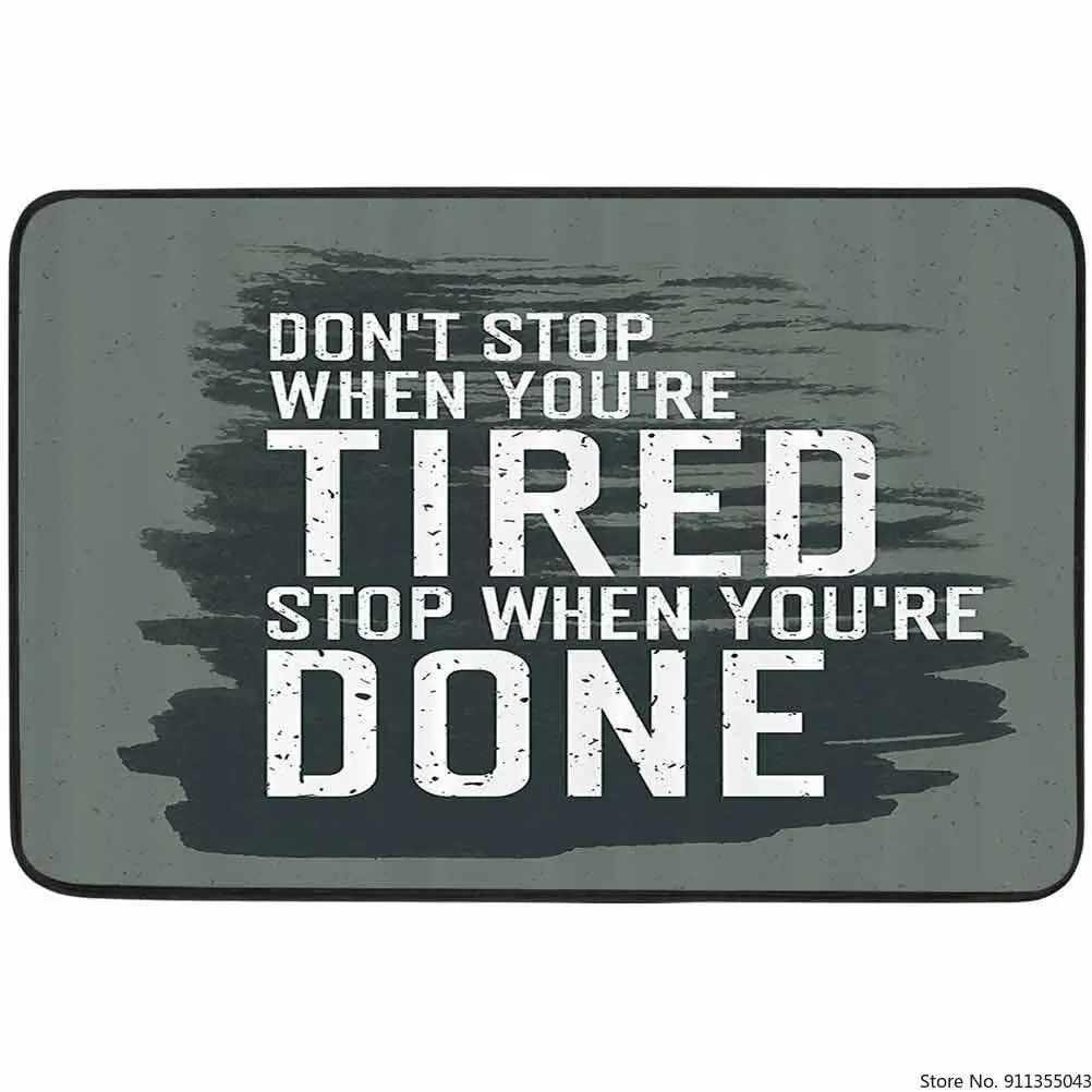 Фитнес коврик мотивирующая цитата не вдохновляет постоянно движущихся кистей