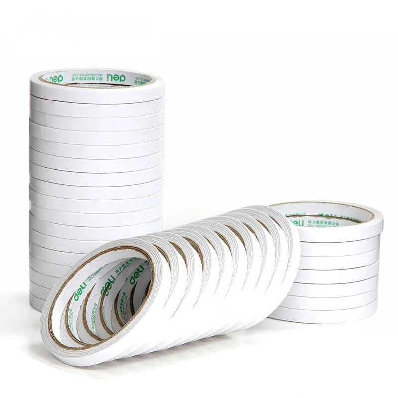 

8M White Super Strong Double Sided Adhesive Tape Paper Strong Ultra-thin High-adhesive Cotton Double-sided Tape Dropshipping