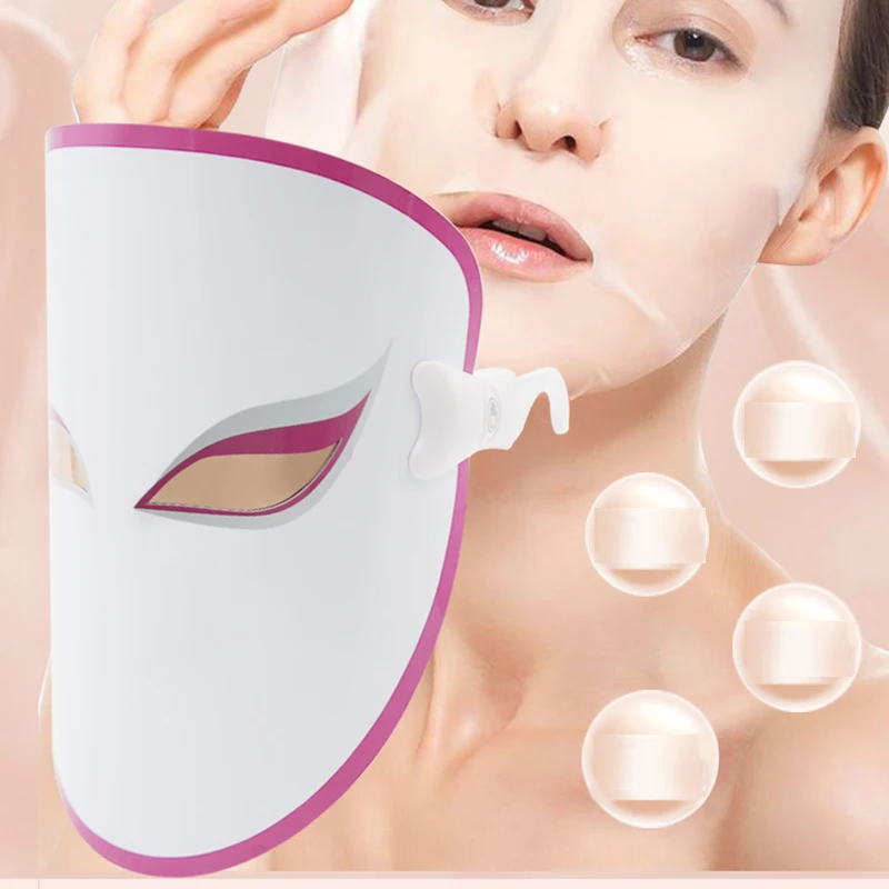 Светодиодная маска для лица женщин уход за лицом Новый светильник 3 цвета