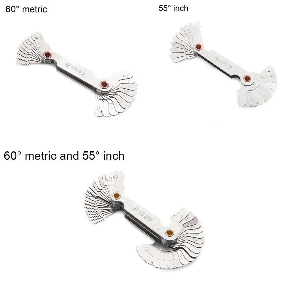 Cut Step 55/60 Degree Measuring Carbon Steel Gear Tooth Gauges Thread Plug Gauge Center Measurement Screw Pitch | Инструменты
