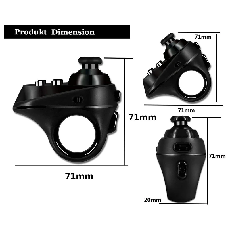 VR Controller Wireless Gamepad Joystick Bluetooth 3D Virtual Reality Glasses Helmet Remote Control | Электроника