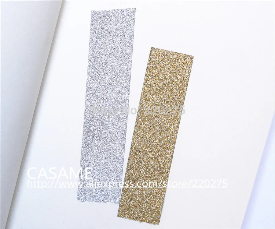 3Mx10 корейский стиль сверхтонкая Золотая блестящая Лента бумажная искусственная