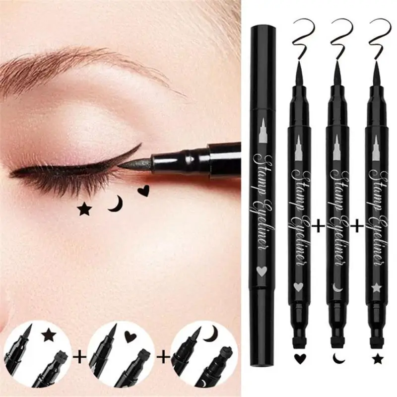 

Liquid Eyeliner Waterproof Double Head Non-smudge Quick-drying Sweat-proof High Color Rendering Eye Makeup TSLM1