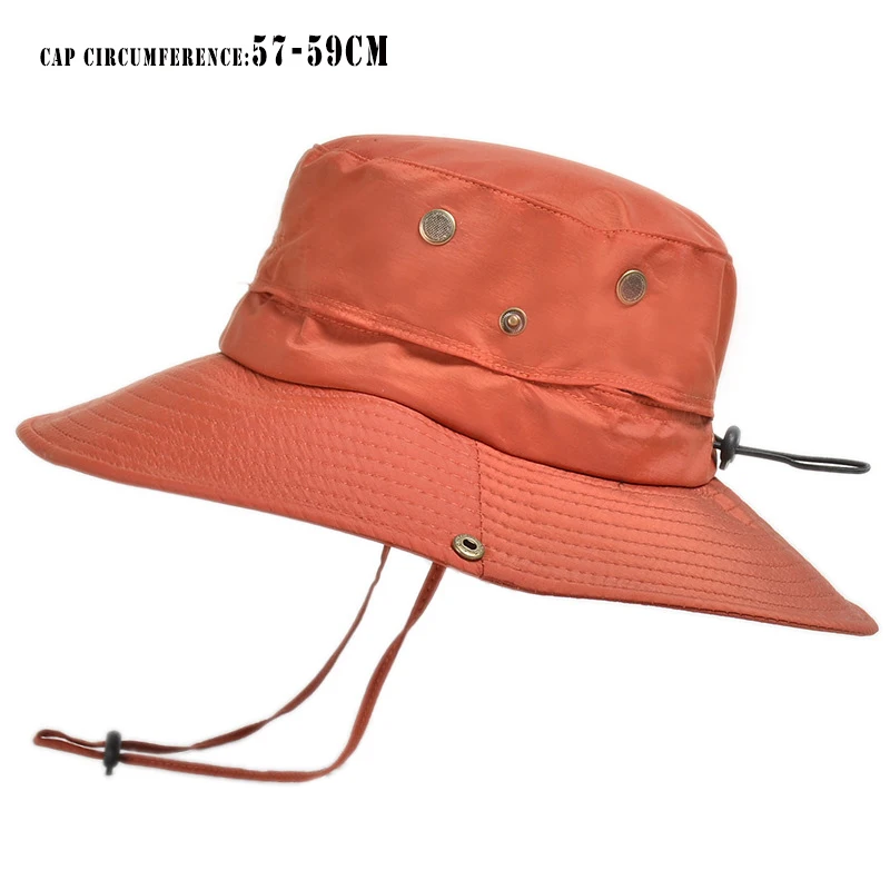 

K160 Men's panama hat Bucket hat Summer 2021 Fashion Beach Breathable Sun Visor Mountaineering Sun Hat Cap female Quick dry