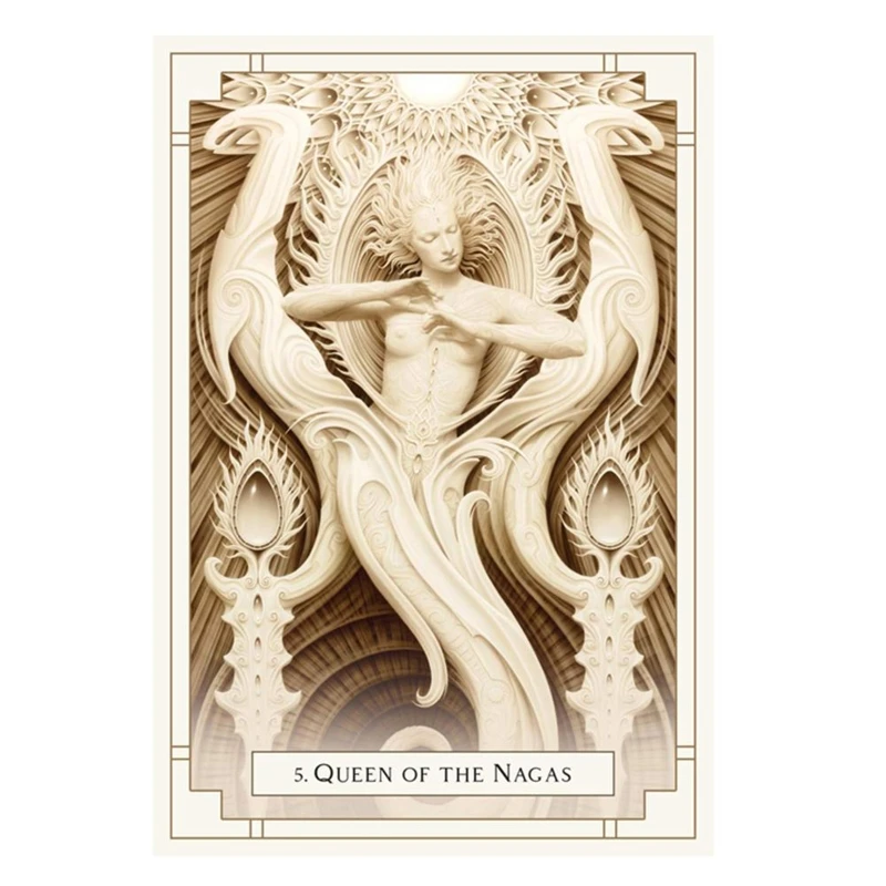 

White Light Oracle Cards 44 Cards Deck Tarots Mysterious Divination Playing Card 875D